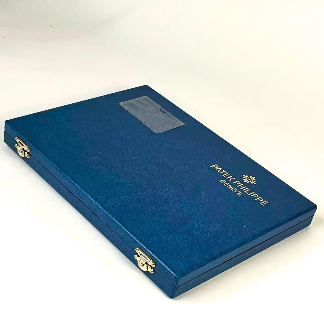 Patek Philippe Orange Saffiano Leather Zip Wallet – Gold Hardware